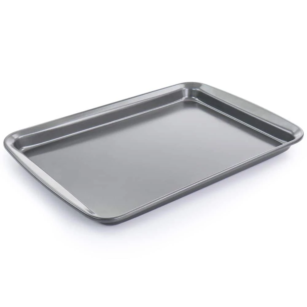 Baker's Friend 13 in. x 9 in. Nonstick Rectangle Steel Baking Sheet by Gibson 2 Baker's Friend 13 in. x 9 in. Nonstick Rectangle Steel Baking Sheet by Gibson - Image 2