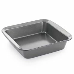 Baker's Friend 7.5 in. Nonstick Square Steel Bake Pan by Gibson -Cheap Bakeware Store gibson baking sheets 985117602m 76 1000