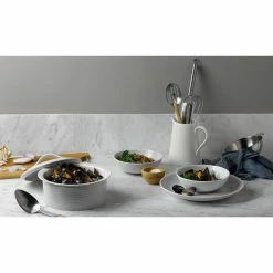 Gordon Ramsay Maze Light Grey 4-Piece Round Stoneware Ramekin Set by Royal Doulton Exclusively for Gordon Ramsay -Cheap Bakeware Store glazed royal doulton exclusively for gordon ramsay bakeware sets 1054425 1f 1000