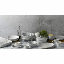 Gordon Ramsay Maze Light Grey 4-Piece Round Stoneware Ramekin Set by Royal Doulton Exclusively for Gordon Ramsay -Cheap Bakeware Store glazed royal doulton exclusively for gordon ramsay bakeware sets 1054425 4f 1000