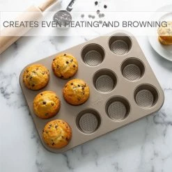 Cupcake Pan by Kitchen Details -Cheap Bakeware Store gold kitchen details cupcake pans muffin pans 28249 4f 1000