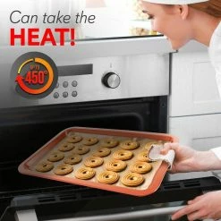 10-Piece Non-Stick Metallic Coating Dishwasher Safe Professional Home Kitchen Bake Pan Set PFOA, PFOS, PTFE Free by NutriChef -Cheap Bakeware Store gold nutrichef bakeware sets ncbscc54 fa 1000