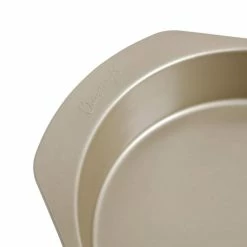 9 in. Nonstick Steel Round Cake Pan in Champagne Gold by Unbranded -Cheap Bakeware Store gold standard cake pans 985118595m 1f 1000