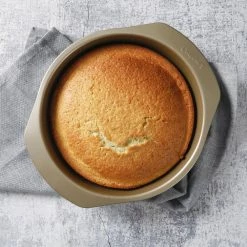 9 in. Nonstick Steel Round Cake Pan in Champagne Gold by Unbranded -Cheap Bakeware Store gold standard cake pans 985118595m 44 1000