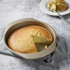 9 in. Nonstick Steel Round Cake Pan in Champagne Gold by Unbranded -Cheap Bakeware Store gold standard cake pans 985118595m fa 1000