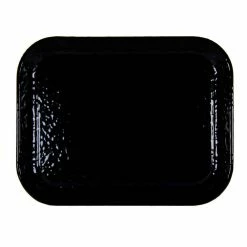 Solid Black 12.5 in. x 16 in. Half Sheet by Golden Rabbit