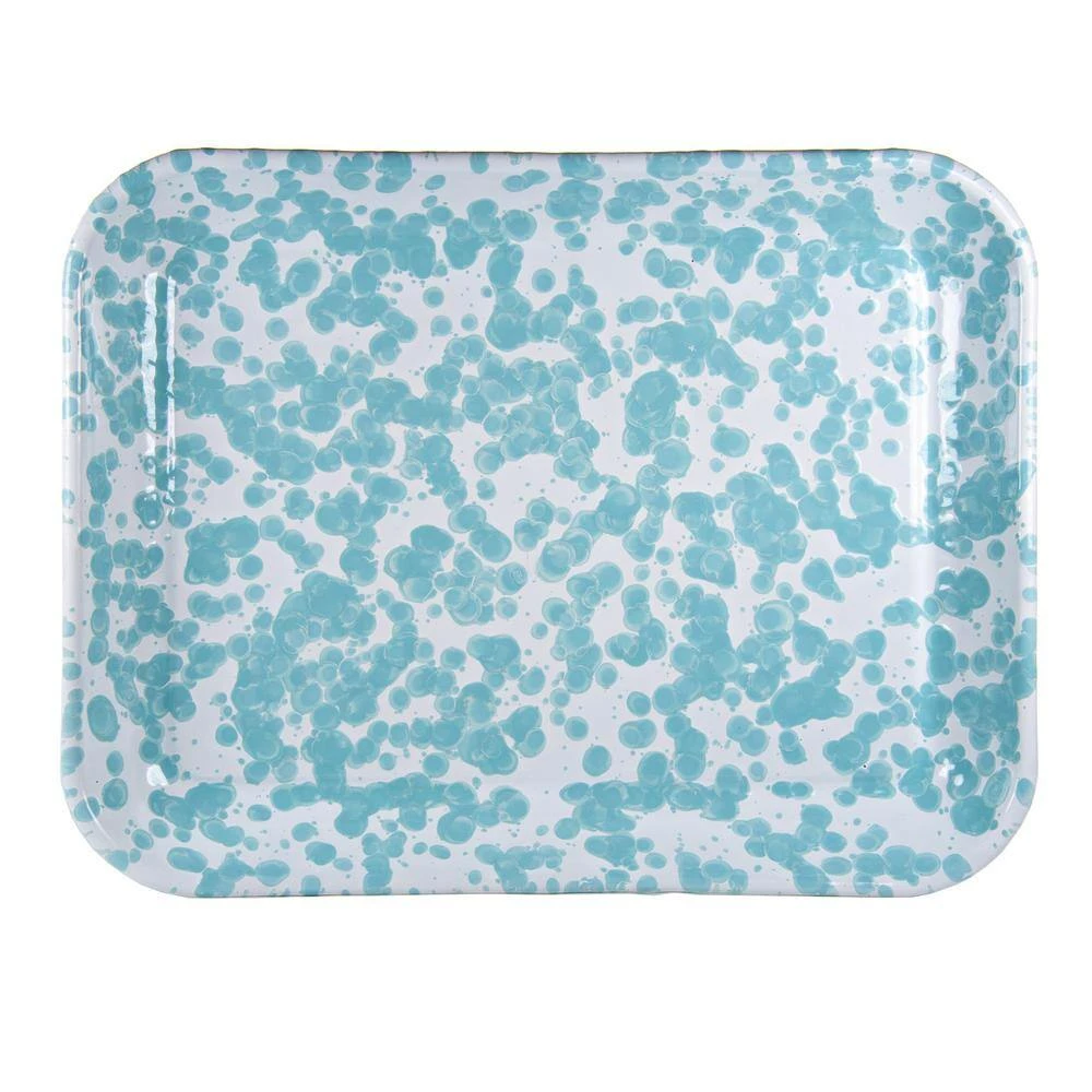 Sea Glass 10 in. x 13 in. Enamelware Square Quarter Sheet by Golden Rabbit 3 Sea Glass 10 in. x 13 in. Enamelware Square Quarter Sheet by Golden Rabbit - Image 3