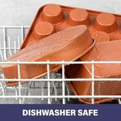 12 in. x 17 in. Aluminum Ti-Ceramic Non-Stick Baking Sheet by Gotham Steel -Cheap Bakeware Store gotham steel baking sheets 1389 fa 1000