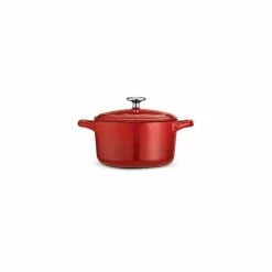 Gourmet 24 oz. Round Cast Iron Mini Cocotte by Tramontina 12 Gourmet 24 oz. Round Cast Iron Mini Cocotte by Tramontina -Cheap Bakeware Store gradated red porcelain enamel tramontina ramekins 80131 056ds 4f 1000
