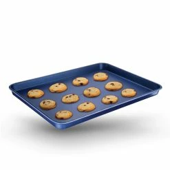 Pro Classic Blue 17 in. x 12 in. 0.8MM Gauge Nonstick Diamond and Mineral Infused Coating Cookie Sheet by Granite Stone Diamond