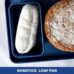 Pro Classic Blue 9 in. x 5 in. 0.8MM Gauge Nonstick Diamond and Mineral Infused Coating Loaf Pan by Granite Stone Diamond -Cheap Bakeware Store granite stone diamond baking sheets 7207 4f 1000