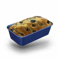 Pro Classic Blue 9 in. x 5 in. 0.8MM Gauge Nonstick Diamond and Mineral Infused Coating Loaf Pan by Granite Stone Diamond