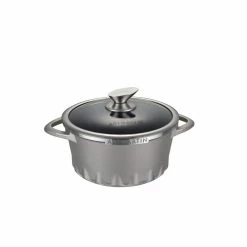8.7 in ARTMARTIN Non-Stick Ceramic Coated Stockpot and Glass Lid Induction Bottom by AMERCOOK