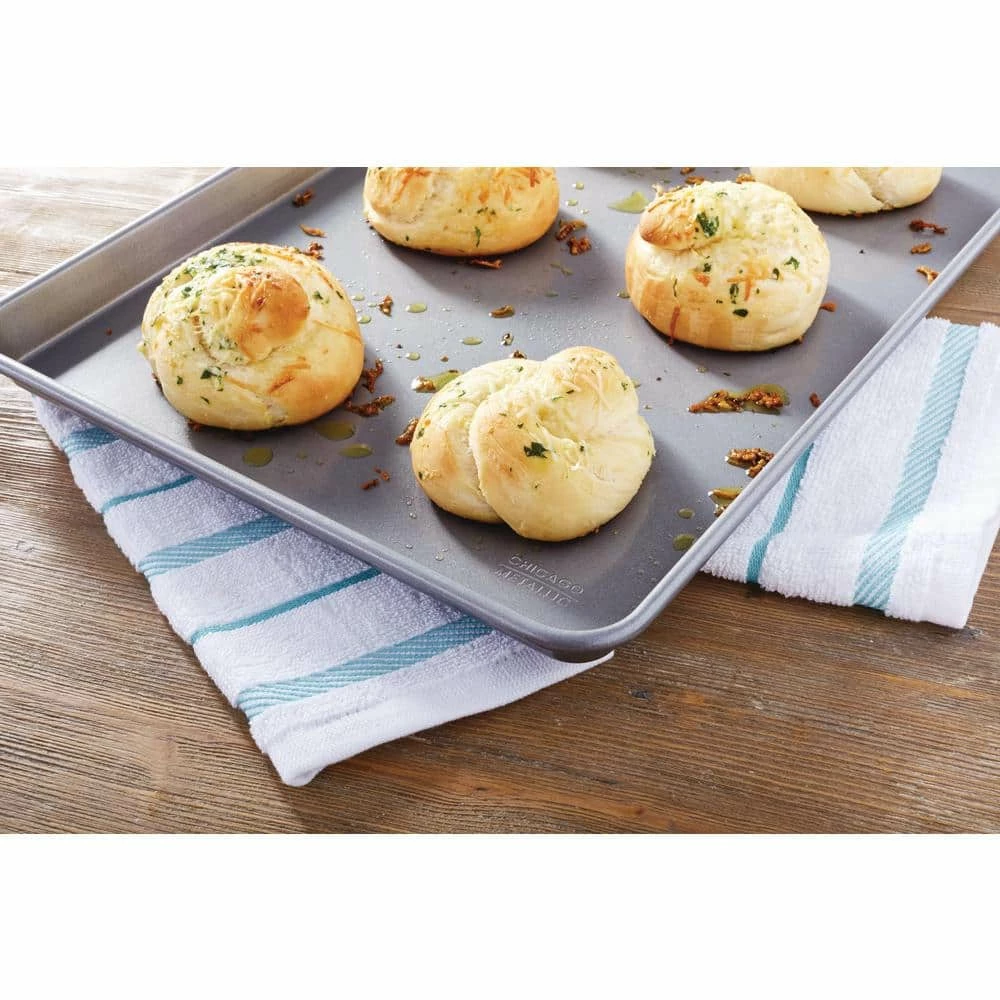 3-Piece Non-Stick Jelly Roll Pan with Mat and Cooling Rack by Chicago Metallic 6 3-Piece Non-Stick Jelly Roll Pan with Mat and Cooling Rack by Chicago Metallic - Image 6