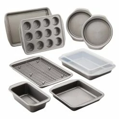 10-Piece Gray Bakeware Set by Circulon