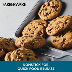8-Piece Gray Nonstick Bakeware Set by Farberware -Cheap Bakeware Store gray farberware bakeware sets 47765 1f 1000