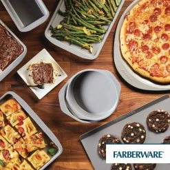 SmartBrown Bakeware 2-Piece Gray Bakeware Set by Farberware -Cheap Bakeware Store gray farberware bakeware sets 48435 31 1000