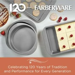 3-Piece Cookie Pan Set by Farberware 13 3-Piece Cookie Pan Set by Farberware -Cheap Bakeware Store gray farberware bakeware sets 52019 1f 1000