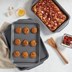 3-Piece Carbon Steel Bakeware Set by Frigidaire -Cheap Bakeware Store gray frigidaire bakeware sets fr j7455 ec 77 1000