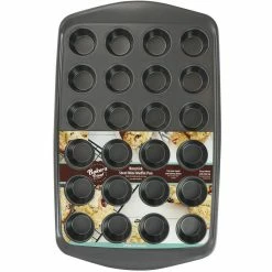 24-Cup Baker's Friend nonstick Steel Mini Muffin Pan by Gibson