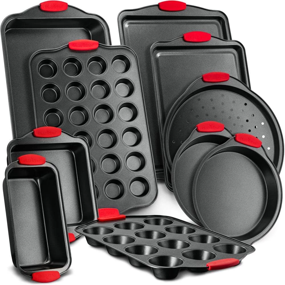 Oven Carbon Steel 10 Piece Bakeware Set w/Deluxe 3 Piece Bakeware Set by NutriChef 3 Oven Carbon Steel 10 Piece Bakeware Set w/Deluxe 3 Piece Bakeware Set by NutriChef - Image 3