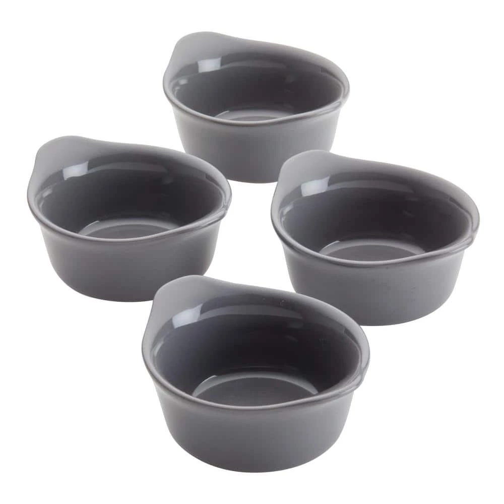 4-Piece Gray Ceramics Bakeware Set by Rachael Ray 1 4-Piece Gray Ceramics Bakeware Set by Rachael Ray