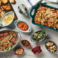 1.5 Qt. Gray Ceramics Oval Baker by Rachael Ray -Cheap Bakeware Store gray rachael ray baking dishes 47848 31 1000