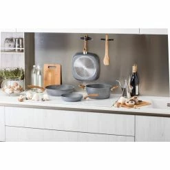 Stone and Wood 9 in. Casserole 2-Handles by Tognana -Cheap Bakeware Store gray tognana casserole dishes v77583dmgrw 31 1000