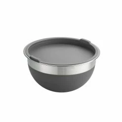 Gray 10-Piece Covered Mixing Bowl Set by Tramontina -Cheap Bakeware Store gray tramontina mixing bowls 80202 033ds 1f 1000