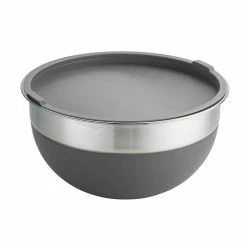 Gray 10-Piece Covered Mixing Bowl Set by Tramontina -Cheap Bakeware Store gray tramontina mixing bowls 80202 033ds fa 1000
