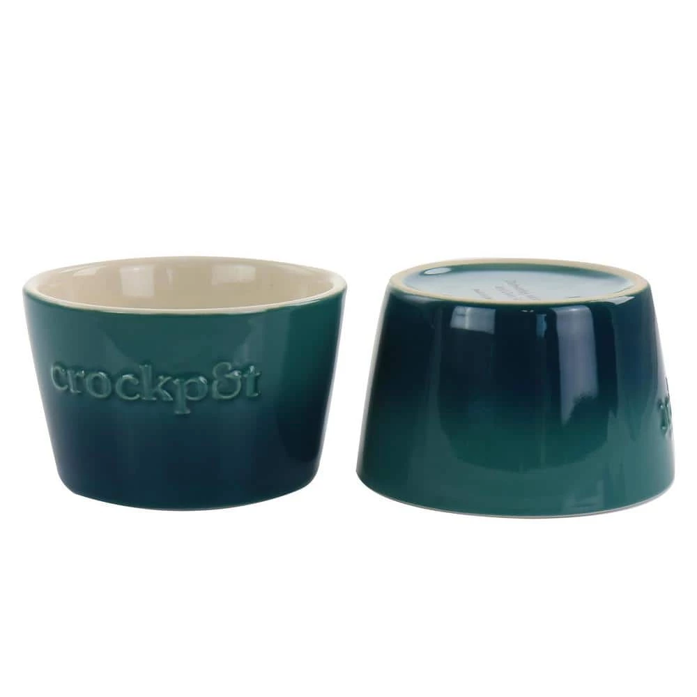 8 oz. 2-Piece Green Stoneware Ramekin Set by Crock-Pot 6 8 oz. 2-Piece Green Stoneware Ramekin Set by Crock-Pot - Image 6