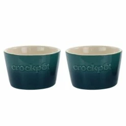 8 oz. 2-Piece Green Stoneware Ramekin Set by Crock-Pot