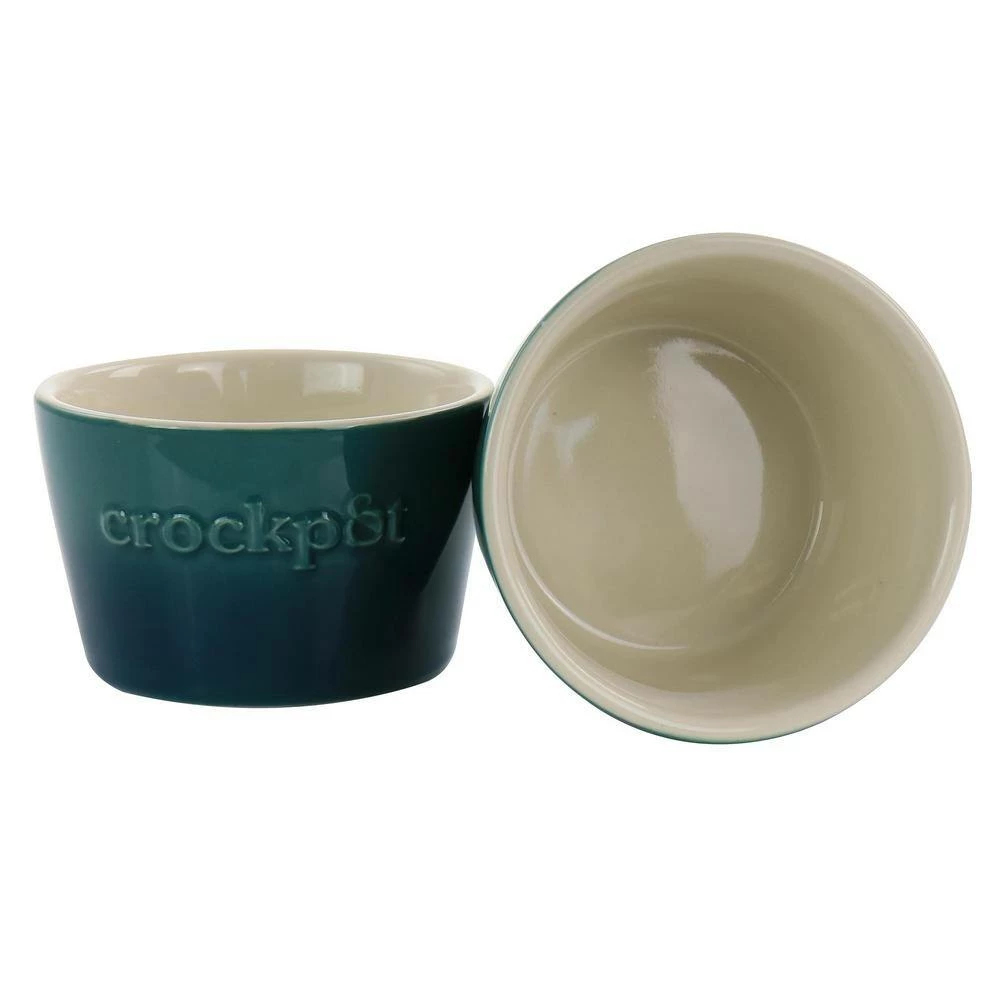 8 oz. 2-Piece Green Stoneware Ramekin Set by Crock-Pot 4 8 oz. 2-Piece Green Stoneware Ramekin Set by Crock-Pot - Image 4