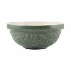 In The Forest Owl Green S18 Mixing Bowl by Mason Cash