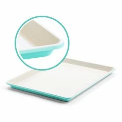 18 in. x 13 in. Healthy Ceramic Nonstick Cookie Sheet by GreenLife -Cheap Bakeware Store greenlife baking sheets bw000055 002 4f 1000