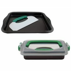 PerfectSlice 4-Piece Grey Bakeware Set by BergHOFF