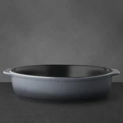 GEM Non-Stick Large Round Baking Dish by BergHOFF -Cheap Bakeware Store grey berghoff casserole dishes 1697009 4f 1000