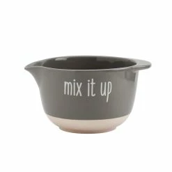 13-Piece Grey "Made with Love" Mixing Bowls Set with Prep Bowls by Tabletops Gallery -Cheap Bakeware Store grey gloss tabletops gallery mixing bowls ttu a5451 ecm c3 1000
