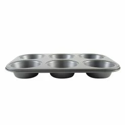 6 Cup Texas Muffin Pan by Kitchen Details -Cheap Bakeware Store grey kitchen details cupcake pans muffin pans 28231 fa 1000