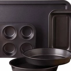 Love-to-Bake 5-Piece Xylan Nonstick Carbon Steel Bakeware Set by Sunbeam 10 Love-to-Bake 5-Piece Xylan Nonstick Carbon Steel Bakeware Set by Sunbeam -Cheap Bakeware Store grey sunbeam bakeware sets 985113519m 44 1000