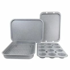 5-Piece Carbon Steel Roasting and Bakeware Set by Oster