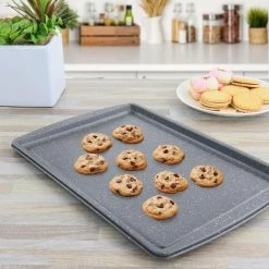 3-Piece Carbon Steel Cookie Sheet Set in Greystone by Oster -Cheap Bakeware Store greystone oster bakeware sets 985116979m fa 1000