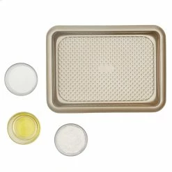 Aurelia Gold Non-Stick 14.5 in. x 10.6 in. x 1.75 in. Carbon Steel Roaster Pan by Home Basics 6 Aurelia Gold Non-Stick 14.5 in. x 10.6 in. x 1.75 in. Carbon Steel Roaster Pan by Home Basics -Cheap Bakeware Store home basics baking sheets hdc92305 4f 1000