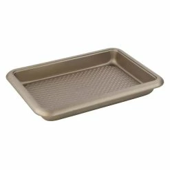 Aurelia Gold Non-Stick 14.5 in. x 10.6 in. x 2.4 in. Carbon Steel Roaster Pan by Home Basics