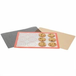 3-Piece Silicone Baking Sheets by Home Basics -Cheap Bakeware Store home basics baking sheets hdc92313 4f 1000