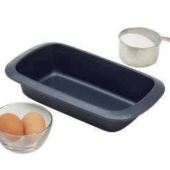 Non-Stick 6" x 11" Carbon Steel Loaf Pan in Indigo by Home Basics -Cheap Bakeware Store home basics bread pans loaf pans hdc92531 4f 1000