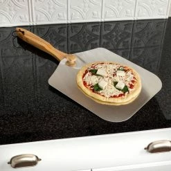 12 in. x 14 in. Aluminum Foldable Pizza Peel by Honey-Can-Do -Cheap Bakeware Store honey can do pizza pans kch 08435 31 1000