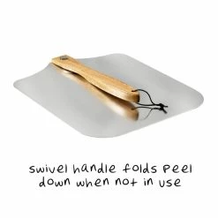 14 in. x 16 in. Aluminum Foldable Pizza Peel with Wood Handle by Honey-Can-Do -Cheap Bakeware Store honey can do pizza pans kch 08436 1f 1000