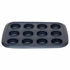 Indigo Non-Stick 12-Cup Carbon Steel Muffin Pan by Michael Graves Design -Cheap Bakeware Store indigo cupcake pans muffin pans hdc92536 4f 1000
