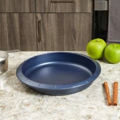 Textured Indigo Non-Stick Round Carbon Steel Pan by Michael Graves Design 7 Textured Indigo Non-Stick Round Carbon Steel Pan by Michael Graves Design -Cheap Bakeware Store indigo standard cake pans hdc92529 31 1000